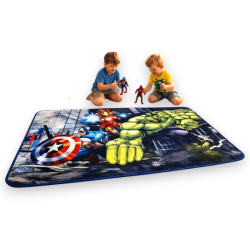 Tappeto da Gioco Bambini 120x80 cm Antiscivolo Gommato – Avengers