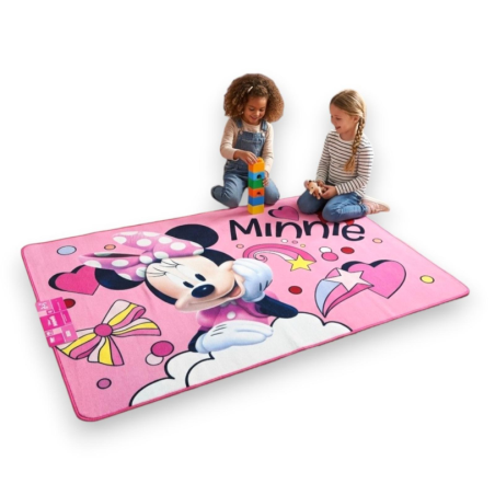 Tappeto da Gioco Bambini 120x80 cm Antiscivolo Gommato – Minnie