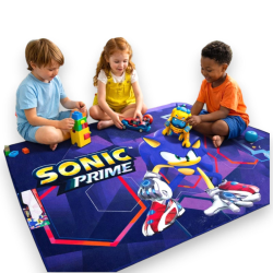 Tappeto da Gioco Bambini 120x80 cm Antiscivolo Gommato – Sonic