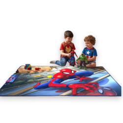  Tappeto da Gioco Bambini 120x80 cm Antiscivolo Gommato – Spiderman