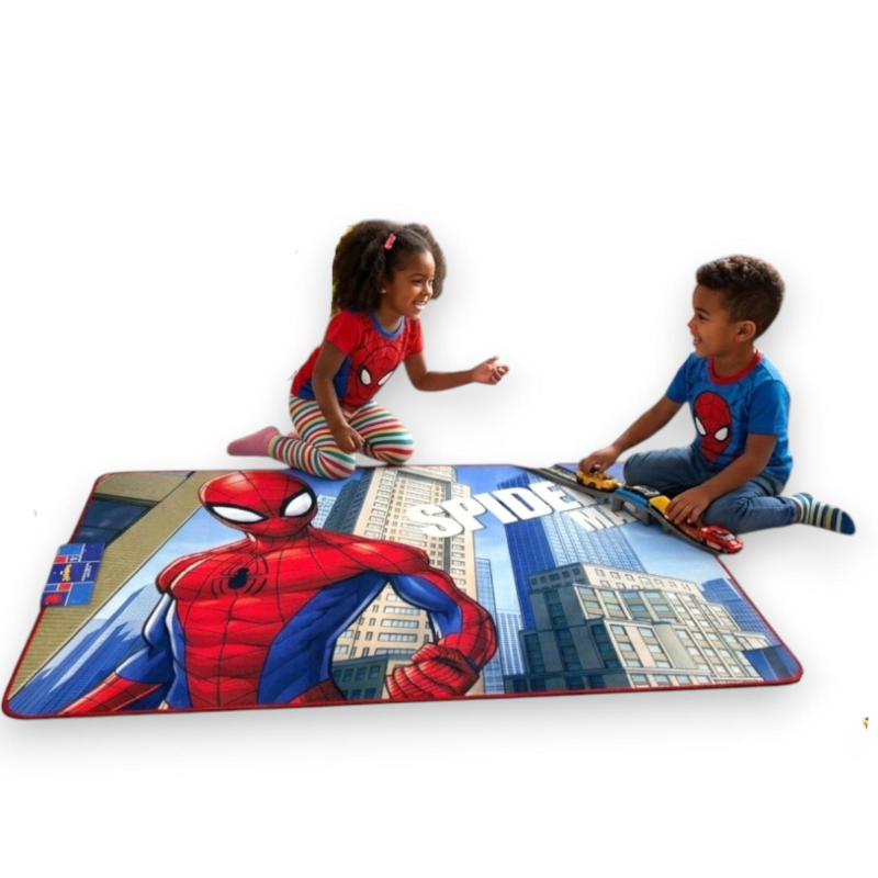 appeto da Gioco Bambini 120x80 cm Antiscivolo Gommato - Spiderman Marv