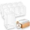 10 Scatoline PVC Trasparenti 8x8x13 cm per Confetti e Bomboniere 