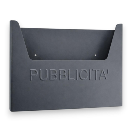 Cassetta Pubblicità - Antracite - 35,5x8x25,5 cm