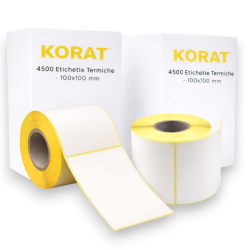 4500 Etichette Termiche 100x100 mm per Spedizioni, Logistica ed E-comm