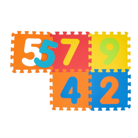 Teorema - Tappeto Puzzle Bambini - 9 Pezzi - 32x32 cm - Numeri