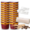 Set Caffè - 50 Bicchierini - 50 Palettine - 50 Bustine Zucchero - Mono