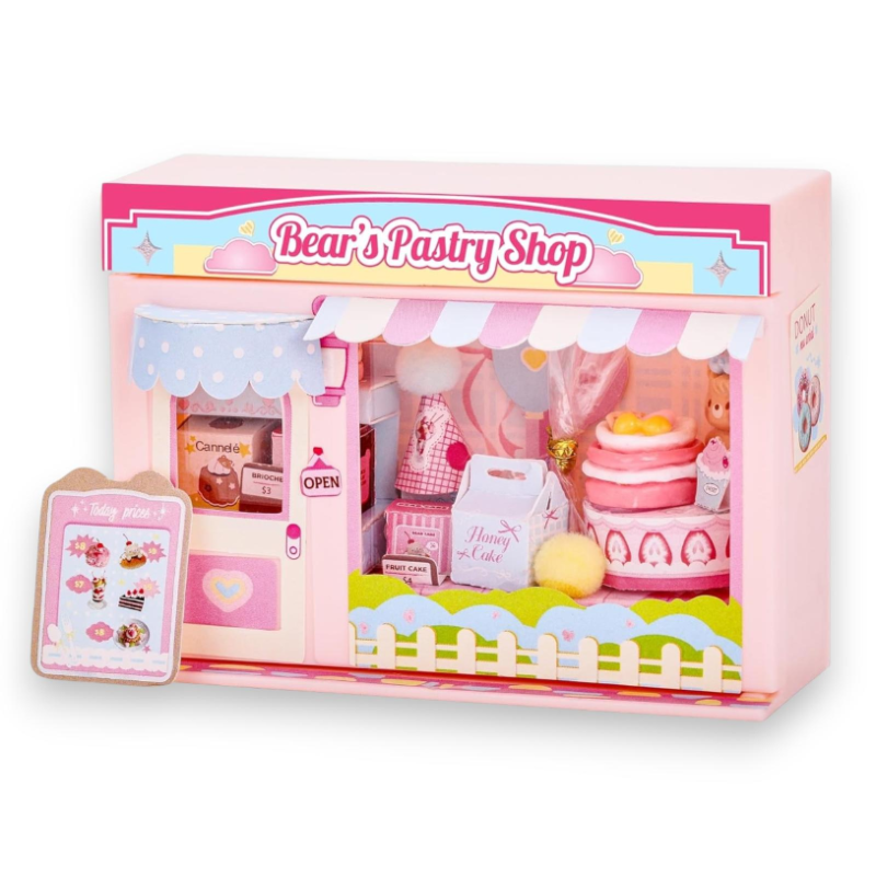 I-TOTAL - Mini Shop - Bear's Parstry Shop - 11x4x8 Cm