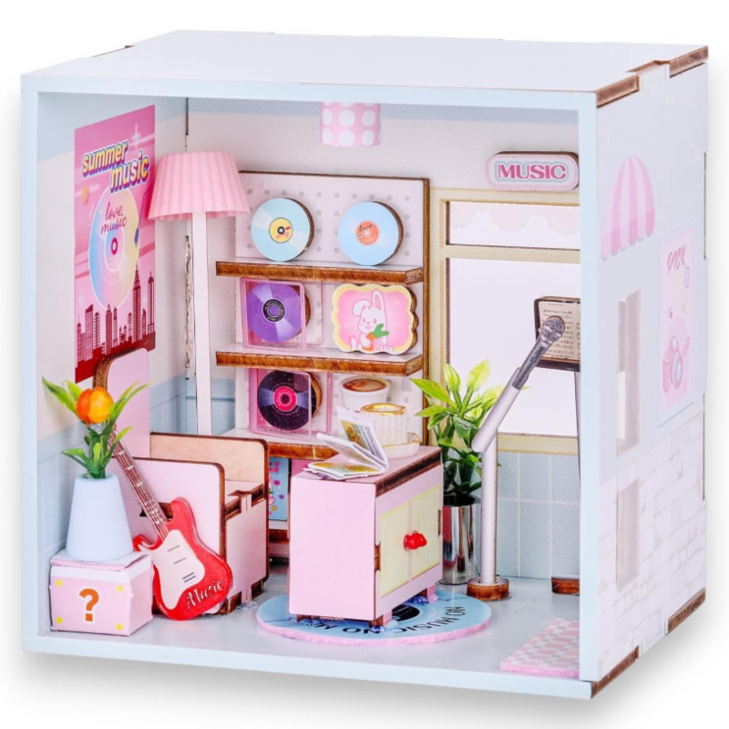 I-TOTAL - Mini House - Music Time - 11x8x11 Cm