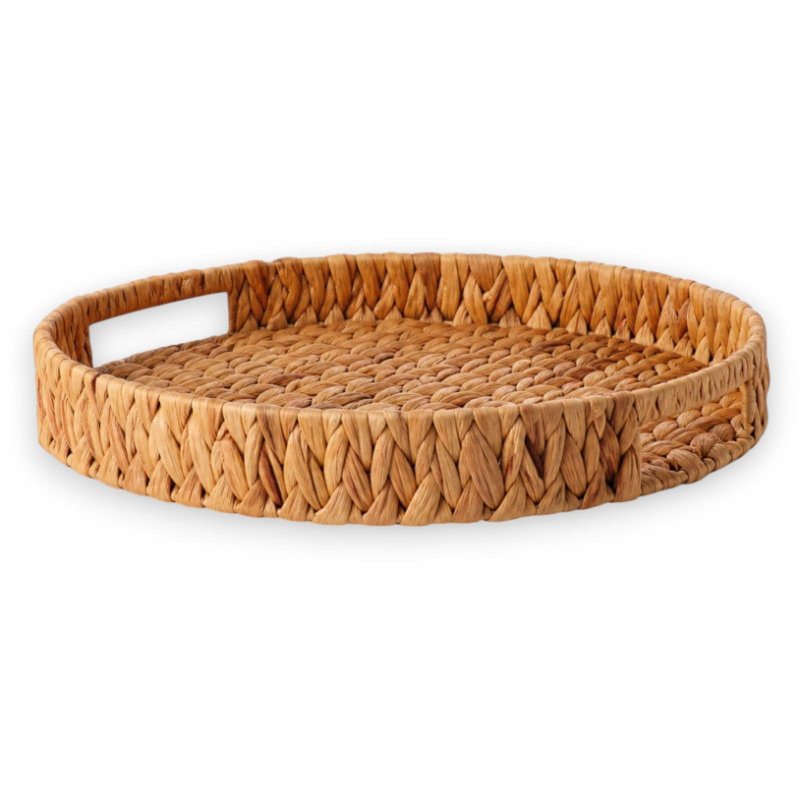 Vassoio in Giacinto d’Acqua Ø 38 cm – Design Artigianale e Naturale