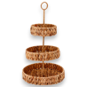 Alzatina a 3 Ripiani in Giacinto d’Acqua Ø 25 cm – Design Artigianale 