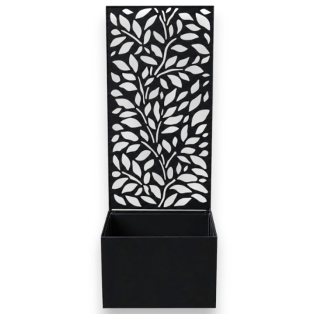 Fioriere in Ferro dal Design Floreale Elegante - 30x22x H. 80 cm