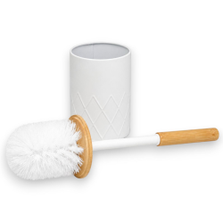 Porta Scopino Bagno - 9,5x39,5 cm - Bianco