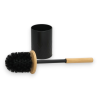 Porta Scopino Bagno - 9,5x39,5 cm - Nero