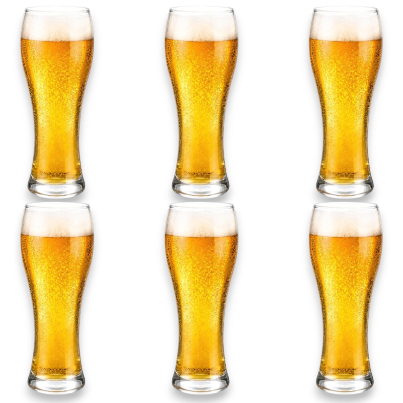 6 Bicchieri Birra - Pilsner - 680 ml - 8,5x22 Cm
