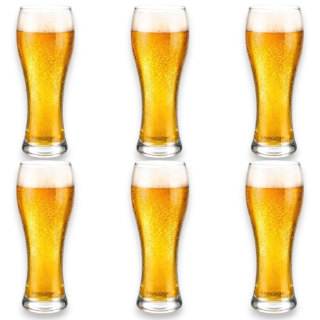 6 Bicchieri Birra - Pilsner - 680 ml - 8,5x22 Cm