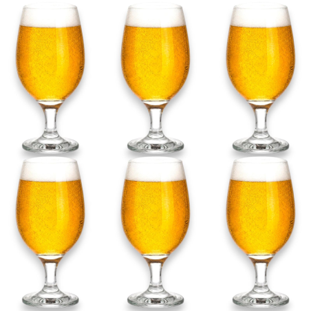 6 Bicchieri Birra - Belga - 500 ml - 9x18 Cm