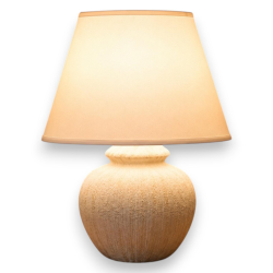 Lampada Ceramica Effetto Pietra - 28x28x37 cm 