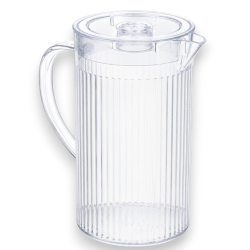 Brocca Caraffa in Plastica Riutilizzabile 1500 ML con Coperchio – Desi