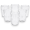 Set 6 Bicchieri in Plastica Riutilizzabili 300 ML - Effetto Vetro con 