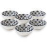 Set 6 Ciotoline in Ceramica Decorata  – Ciotole Pokè, Sushi, Minestre 