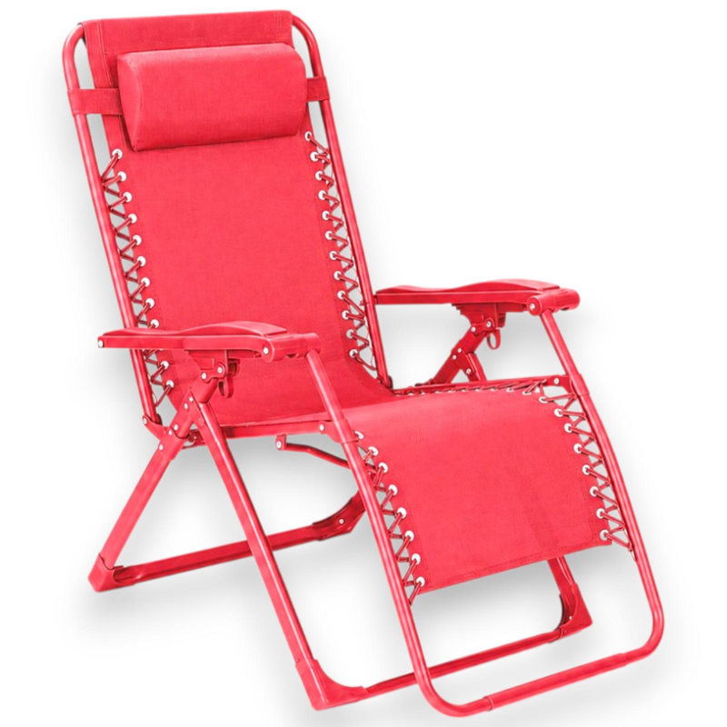 Sedia Sdraio Pieghevole Con Cuscino  - Cordonata - 65x90x110 Cm - Ross