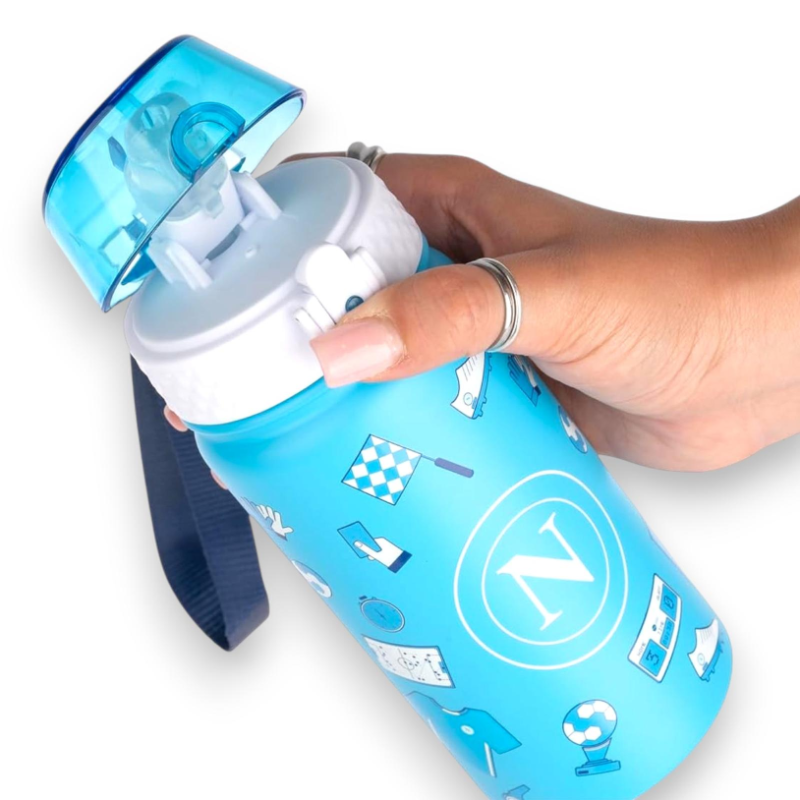 Colourbook - Borraccia Termica Napoli - 400 ML - Azzurro