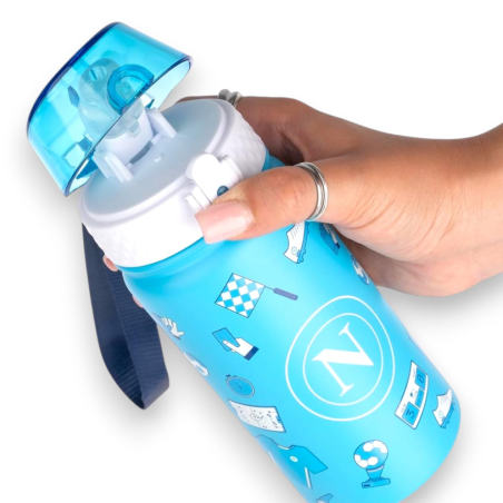 Colourbook - Borraccia Termica Napoli - 400 ML - Azzurro