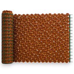 Siepe Artificiale - 1x3 MT - Foglie Marrone/Giallo