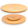 Piatto rotondo girevole in legno 40 cm