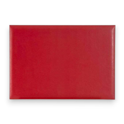 Intempo - Sottomano in Ecopelle - 50x35 Cm - Rosso