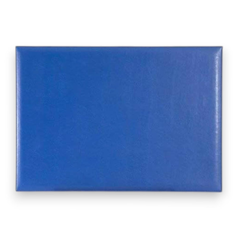 Intempo - Sottomano in Ecopelle - 50x35 Cm - Blu