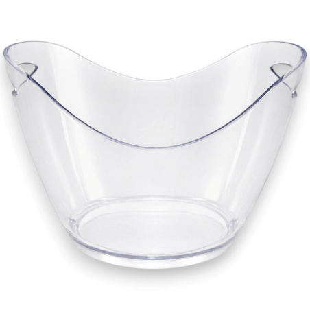 Secchiello per Ghiaccio in Plexiglass Trasparente Ovale 27x20x19 cm 