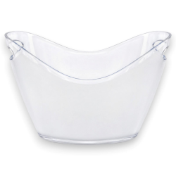 Secchiello per Ghiaccio in Plexiglass Trasparente Ovale 27x20x19 cm 