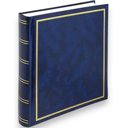 ALBUM FOTO LIBRO 50 FOGLI VARI COLORI - BLU