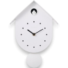 I Total - Orologio da Parete a Cucù - Uccellino Bianco - 24x32 cm