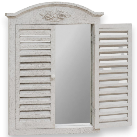 Specchio Da Parate con Ante Veneziante - 48x5x65,5 Cm