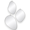 Set 3 Specchi con Cornice in Metallo - Goccia