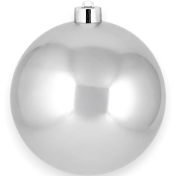 Palla Natale - Lucida - SHINY - 15 Cm - Argento