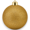 Palla Natale - GLITTER - 15 Cm - Oro