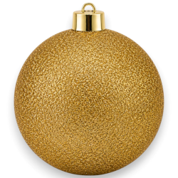 Palla Natale - GLITTER - 25 Cm - Oro