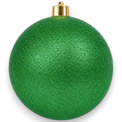 Palla Natale - GLITTER - 15 Cm - Verde
