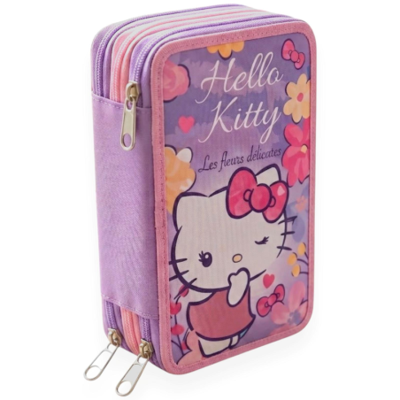 Astuccio Completo 3 Zip - Hello Kitty Premium