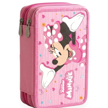 Astuccio Completo 3 Zip - Minnie Premium