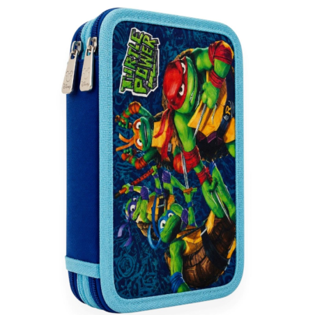 Astuccio Completo 3 Zip - Turtles Premium