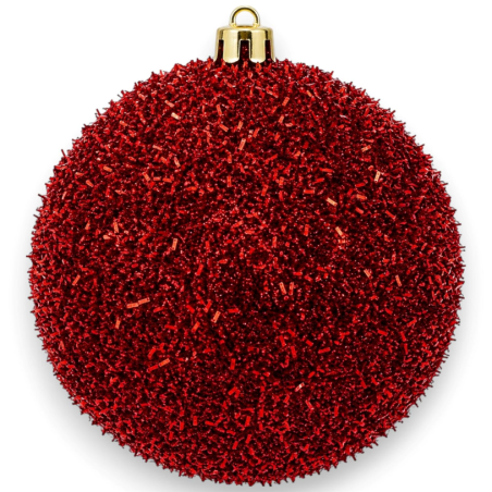 Palla Natale - TINSEL- 25 Cm - Rosso