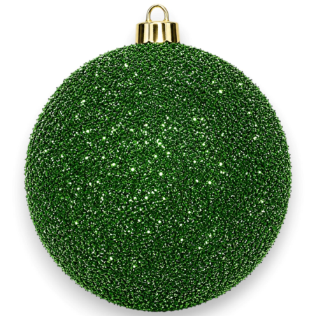 Palla Natale - TINSEL- 15 Cm - Verde