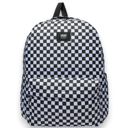 Vans - Zaino Old Skool Check Backpack - Black/White