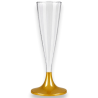Flûte in Plastica Riutilizzabili 120 ml Oro – Set da 60 Bicchieri Eleg