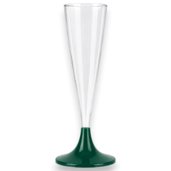 Flûte in Plastica Riutilizzabili 120 ml Verde – Set da 60 Bicchieri El