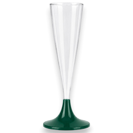 Flûte in Plastica Riutilizzabili 120 ml Verde – Set da 60 Bicchieri El